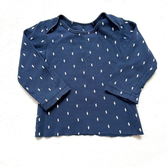 ⭐️ 5 for $25 Navy Blue Baby Outfit with Stripes & Lightning Bolts 18 Months - Picture 6 of 9